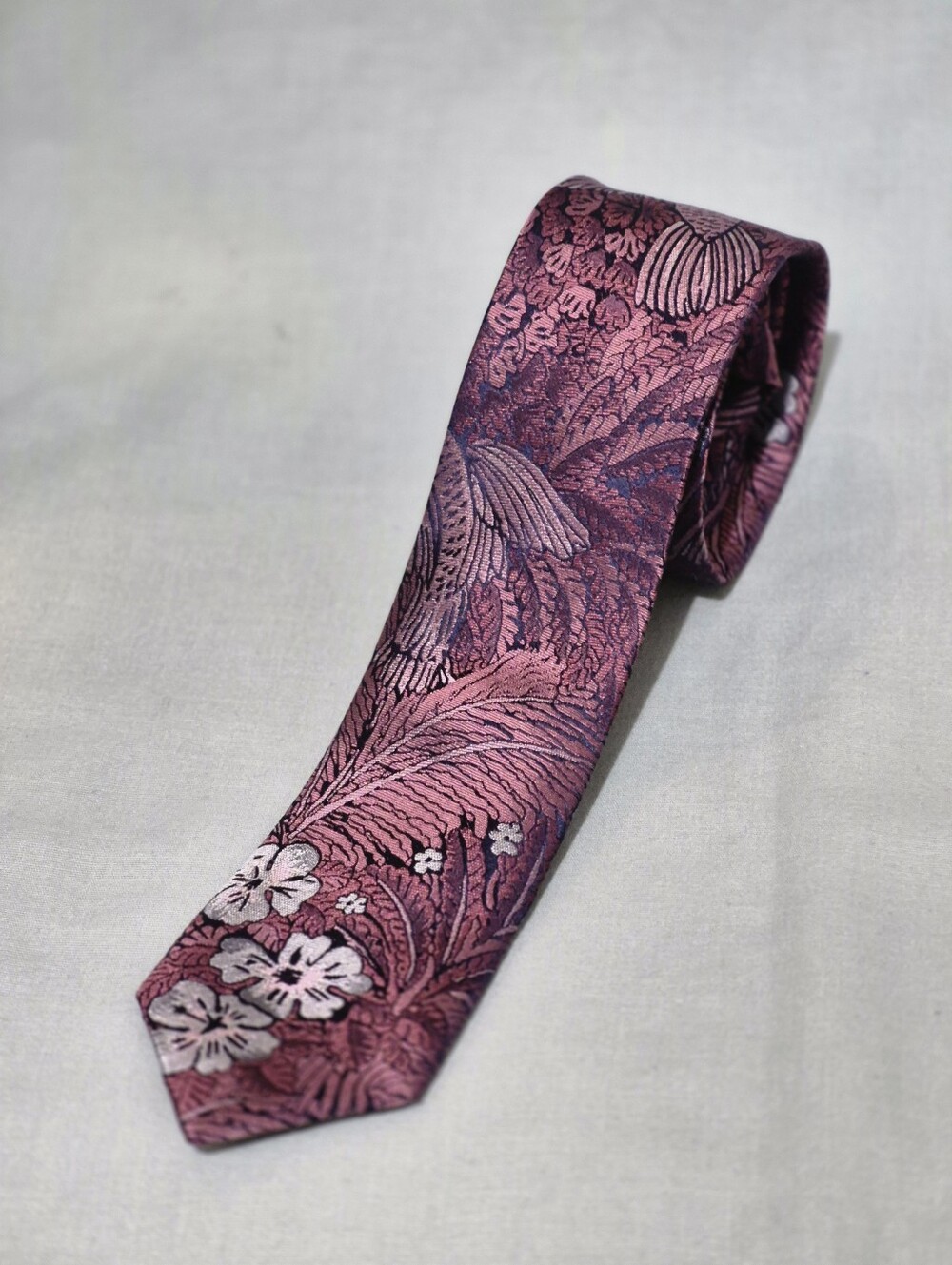 Ted Baker London Pink Floral Jacquard Tie